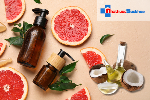 Ủ tóc với tinh dầu bưởi và dầu dừa